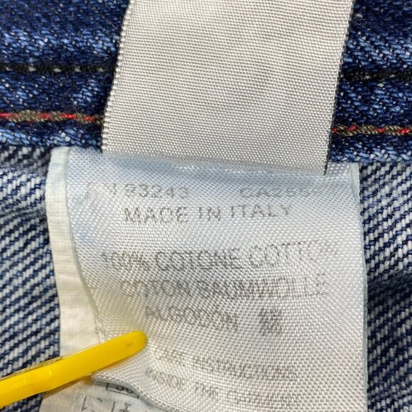 Vintage Diesel Industry Baggy Jeans 33 Blue Denim All Day Comfort Distressed Hem - Picture 7 of 14